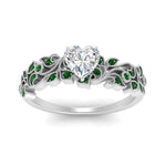 Load image into Gallery viewer, Filigree Wide Band Heart Diamond Ring
