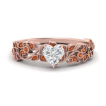 Load image into Gallery viewer, Filigree Wide Band Heart Diamond Ring
