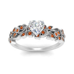 Load image into Gallery viewer, Filigree Wide Band Heart Diamond Ring
