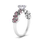 Load image into Gallery viewer, Filigree Wide Band Heart Diamond Ring
