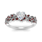 Load image into Gallery viewer, Filigree Wide Band Heart Diamond Ring
