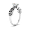 Load image into Gallery viewer, Filigree Wide Band Marquise Diamond Ring