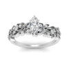 Load image into Gallery viewer, Filigree Wide Band Marquise Diamond Ring