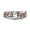 Load image into Gallery viewer, Filigree Wide Band Marquise Diamond Ring