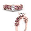 Load image into Gallery viewer, Filigree Wide Band Marquise Diamond Ring