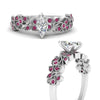 Load image into Gallery viewer, Filigree Wide Band Marquise Diamond Ring