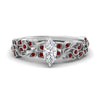 Load image into Gallery viewer, Filigree Wide Band Marquise Diamond Ring