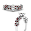 Load image into Gallery viewer, Filigree Wide Band Marquise Diamond Ring