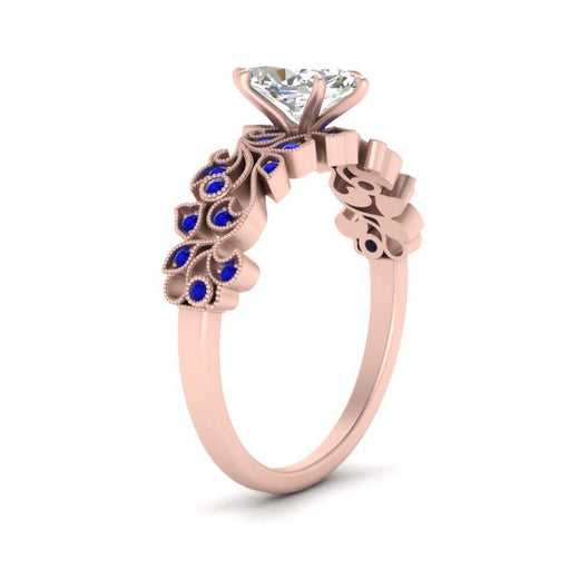 Filigree Wide Band Marquise Diamond Ring