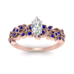 Load image into Gallery viewer, Marquise Cut Filigree Wide Band Engagement Ring
