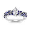 Load image into Gallery viewer, Filigree Wide Band Marquise Diamond Ring