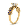 Load image into Gallery viewer, Filigree Wide Band Marquise Diamond Ring