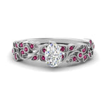 Load image into Gallery viewer, Filigree Wide Band Oval Diamond Ring