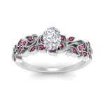 Load image into Gallery viewer, Filigree Wide Band Oval Diamond Ring