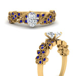 Load image into Gallery viewer, Filigree Wide Band Oval Diamond Ring