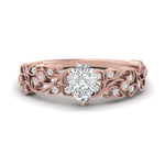 Load image into Gallery viewer, Pear Shaped Filigree Wide Band Engagement Ring
