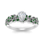 Load image into Gallery viewer, Filigree Wide Band Pear Diamond Ring
