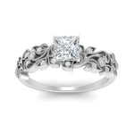 Load image into Gallery viewer, Filigree Wide Band Engagement Ring
