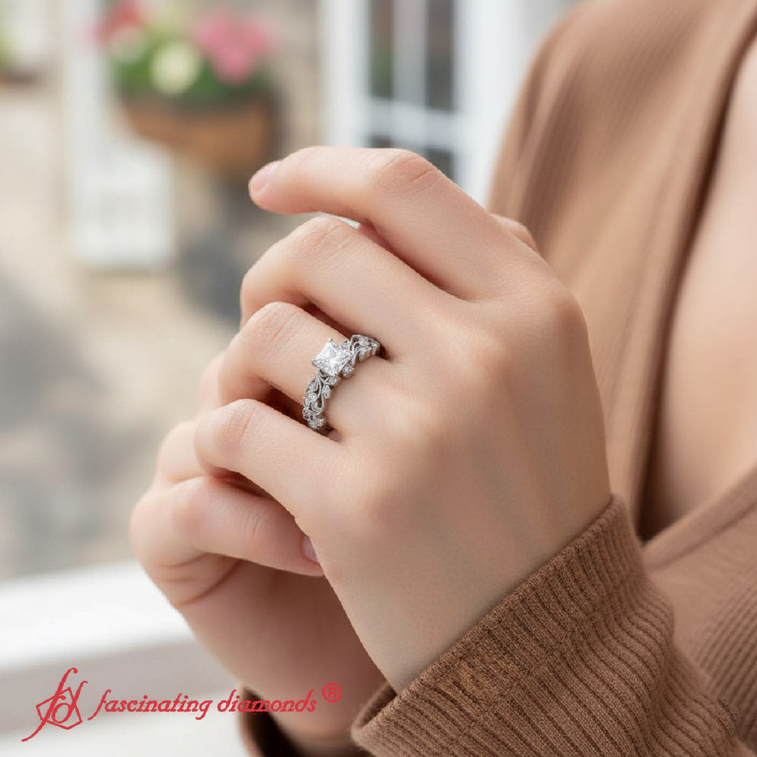 filigree-wide-band-princess-cut-diamond-engagement-ring-in-white-gold-FD10089PRR