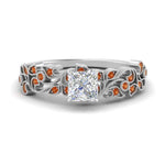 Load image into Gallery viewer, Filigree Wide Band Engagement Ring
