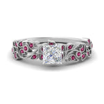 Load image into Gallery viewer, Filigree Wide Band Engagement Ring
