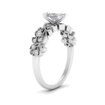 Load image into Gallery viewer, Radiant Cut Filigree Wide Band Engagement Ring