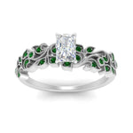 Load image into Gallery viewer, Filigree Wide Band Radiant Diamond Ring
