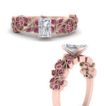 Load image into Gallery viewer, Filigree Wide Band Radiant Diamond Ring
