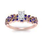Load image into Gallery viewer, Radiant Cut Filigree Wide Band Engagement Ring
