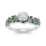 Load image into Gallery viewer, Filigree Wide Band Round Diamond Ring
