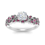 Load image into Gallery viewer, Filigree Wide Band Round Diamond Ring