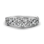 Load image into Gallery viewer, Semi Mount Filigree Wide Band Engagement Ring
