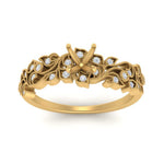 Load image into Gallery viewer, Semi Mount Filigree Wide Band Engagement Ring
