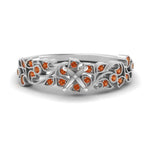 Load image into Gallery viewer, Semi Mount Filigree Wide Band Engagement Ring
