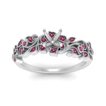 Load image into Gallery viewer, Semi Mount Filigree Wide Band Engagement Ring
