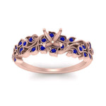 Load image into Gallery viewer, Semi Mount Filigree Wide Band Engagement Ring
