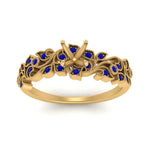 Load image into Gallery viewer, Semi Mount Filigree Wide Band Engagement Ring
