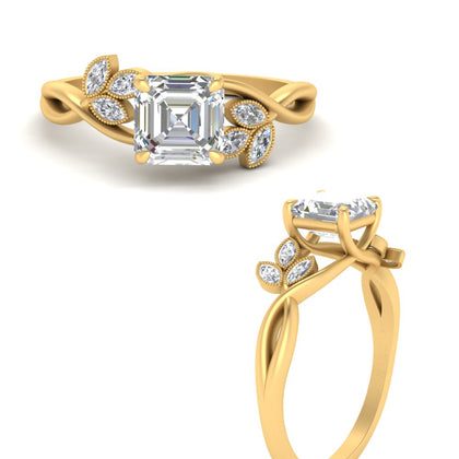 fine-asscher-lab-diamond-floral-vine-ring-in-yellow-gold-FD10962ASRANGLE3-NL-YG