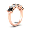 Load image into Gallery viewer, five-stone-black-diamond-ring-princess-cut-4-carat-in-rose-gold-fdwb8008prblackangle2-4.00ct-nl-rg-hw