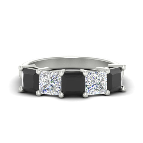 five-stone-black-diamond-ring-princess-cut-4-carat-in-white-gold-fdwb8008prblacksleep-4.00ct-nl-wg