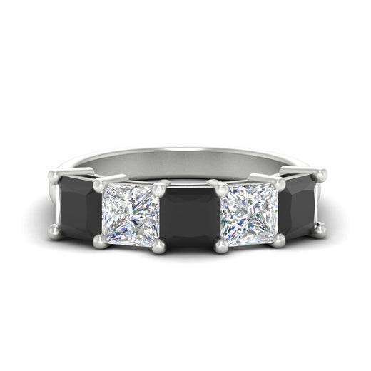 five-stone-black-diamond-ring-princess-cut-4-carat-in-white-gold-fdwb8008prblacksleep-4.00ct-nl-wg