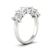 Load image into Gallery viewer, five-stone-diamond-ring-princess-cut-4-carat-in-white-gold-fdwb8008prangle2-4.00ct-nl-wg