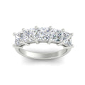 Thumbnail 28 - five-stone-diamond-ring-princess-cut-4-carat-in-white-gold-fdwb8008prangle5-4.00ct-nl-wg