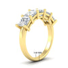 Load image into Gallery viewer, five-stone-diamond-ring-princess-cut-4-carat-in-yellow-gold-fdwb8008prangle2-4.00ct-nl-yg-hw