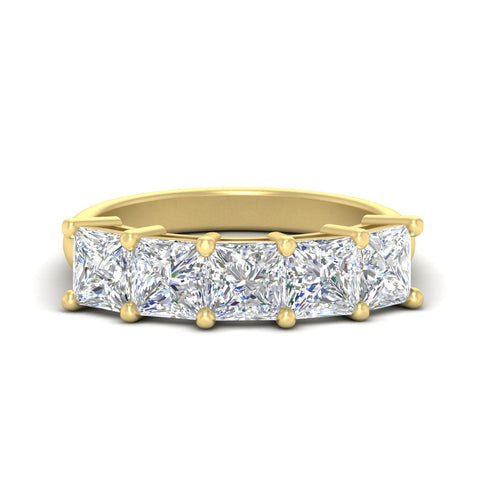 five-stone-diamond-ring-princess-cut-4-carat-in-yellow-gold-fdwb8008prsleep-4.00ct-nl-yg