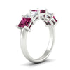 Load image into Gallery viewer, five-stone-pink-sapphire-ring-princess-cut-4-carat-in-white-gold-fdwb8008prgsadrpiangle2-4.00ct-nl-wg
