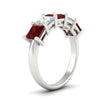Load image into Gallery viewer, five-stone-ruby-ring-princess-cut-4-carat-in-white-gold-fdwb8008prgrudrangle2-4.00ct-nl-wg