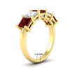 Load image into Gallery viewer, five-stone-ruby-ring-princess-cut-4-carat-in-yellow-gold-fdwb8008prgrudrangle2-4.00ct-nl-yg-hw