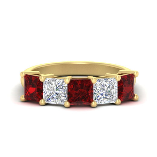 five-stone-ruby-ring-princess-cut-4-carat-in-yellow-gold-fdwb8008prgrudrsleep-4.00ct-nl-yg