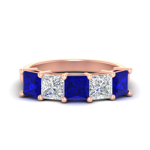 five-stone-sapphire-ring-princess-cut-4-carat-in-rose-gold-fdwb8008prgsablsleep-4.00ct-nl-rg